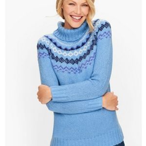 Talbots Fair Isle Turtleneck Sweater